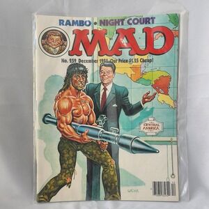 MAD Magazine December 1985 Rambo Night Court #259 Vintage Retro Collectible‎